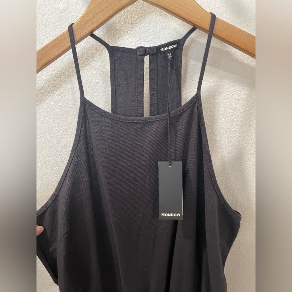 Monrow Athletic Woven Mix Jumpsuit - Picture 6 of 6